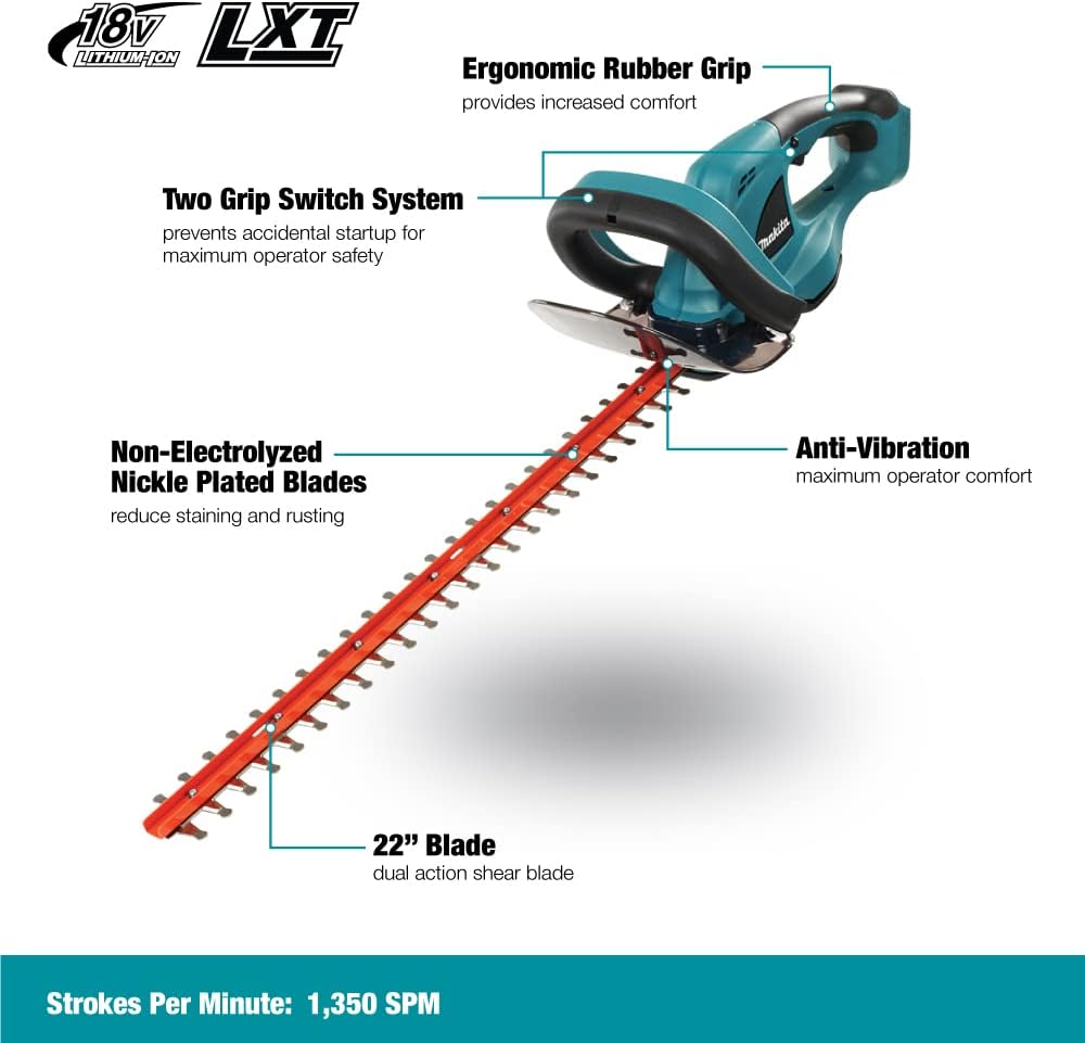 Makita DUH523Z 18V LXT Cordless Hedge Trimmer – 52 cm (Tool Only)