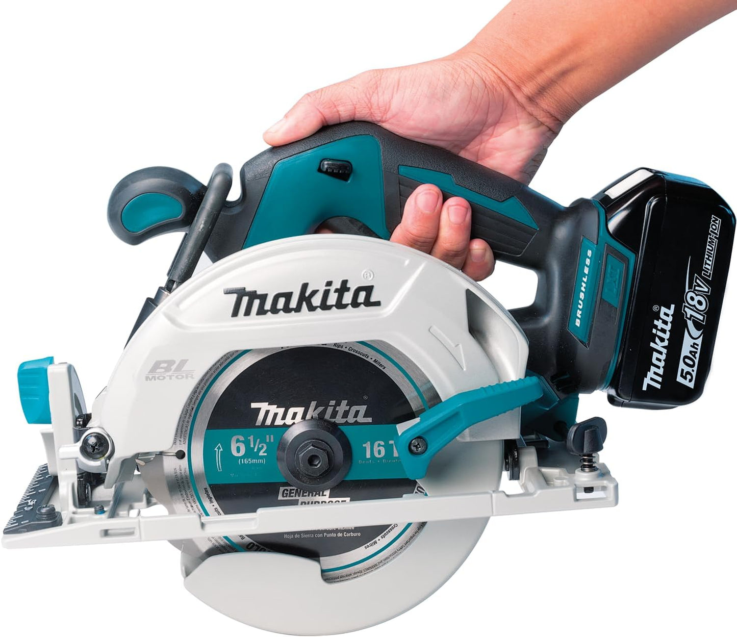 Makita DHS680Z 18V Li-Ion LXT Brushless Circular Saw (165mm) – Batteries and Charger Sold Separately.