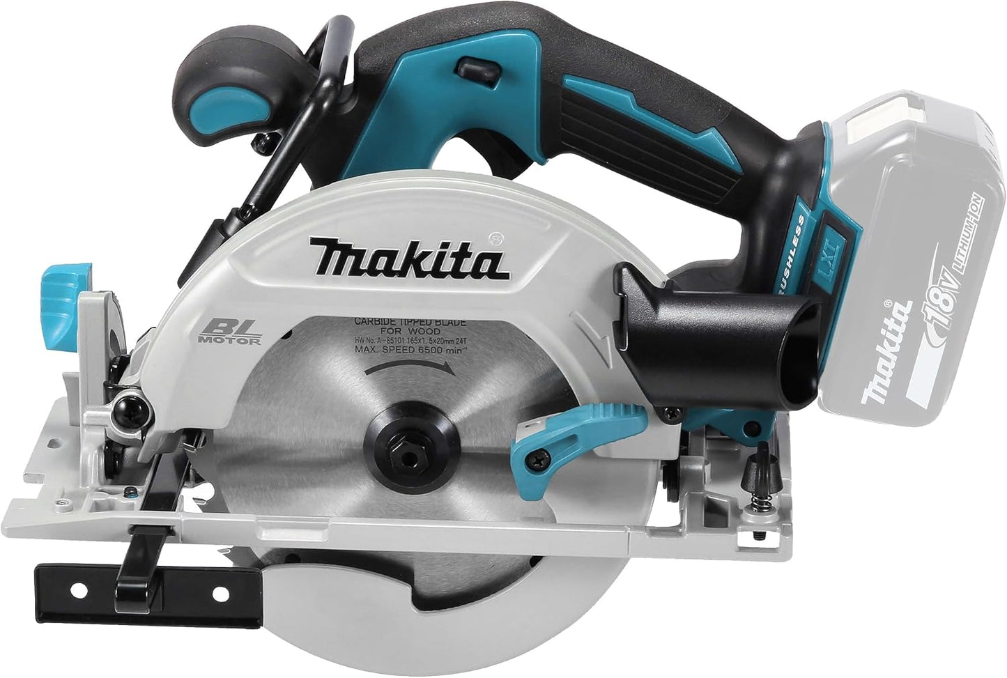 Makita DHS680Z 18V Li-Ion LXT Brushless Circular Saw (165mm) – Batteries and Charger Sold Separately.