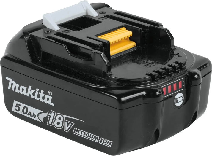 Makita 18V LXT Battery and Charger Kit – Includes 2 x 5.0Ah BL1850 Batteries, DC18RC Charger, and Type 2 Makpac Connector Case.