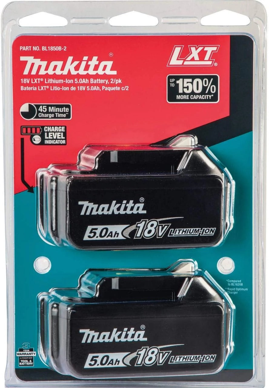Makita DTM51Z 18V LXT Multi-Tool – Features Tool-Free Blade Change and Comes with 2 x 5.0Ah Batteries